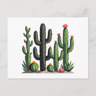 Carte Postale Cacti