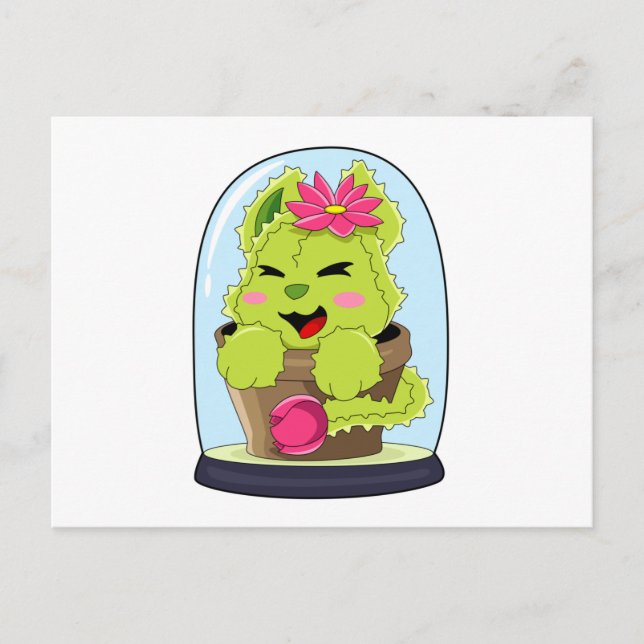 Carte Postale Cactus de chat (Devant)