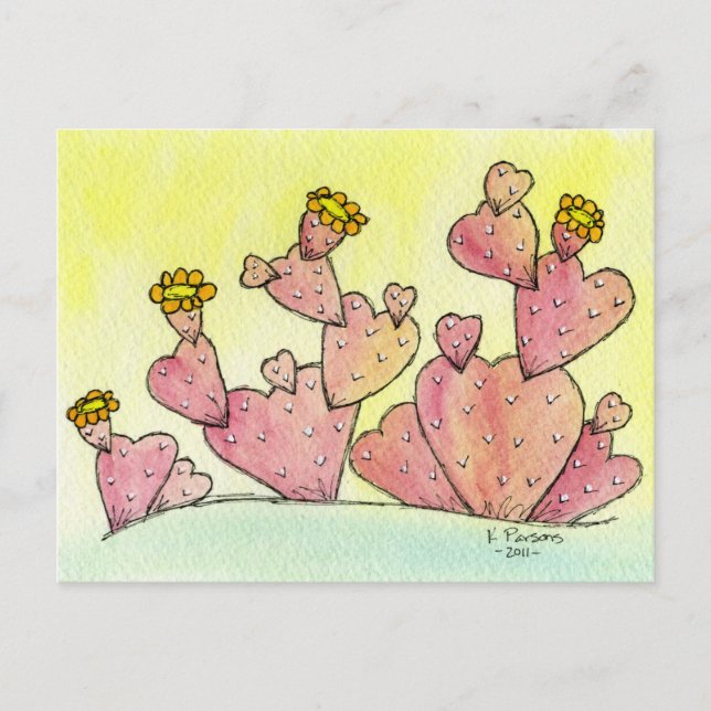 Carte Postale Cactus Love (Devant)