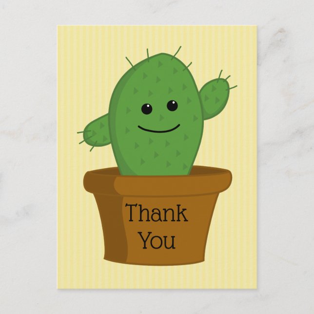 Carte Postale Cactus Merci (Devant)
