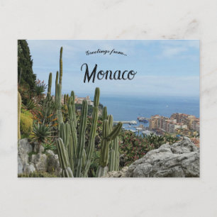 Carte Postale Cactus près du port à Monaco