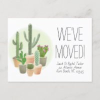 Cactus Succulents Nouvelle maison Faire-part mobil