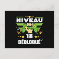 Cadeau 18 ans Anniversaire Gamer Niveau 18