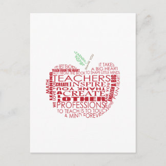 Carte Postale Cadeau adorable pour les enseignants