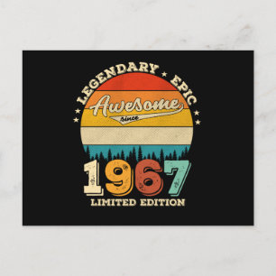 Carte Postale Cadeau Anniversaire 58 Ans 1967 Superbe Cadeau 58è