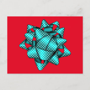 Carte postale Cadeau Bouche de Noël Aqua