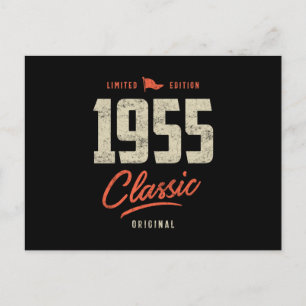 Carte Postale Cadeau classique d'anniversaire 1955