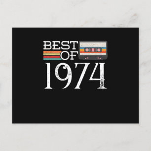 Carte Postale Cadeau d'anniversaire de 46 ans vintage 1974