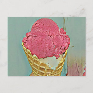 Carte Postale Cadeau d'anniversaire de glace