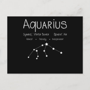 Carte Postale Cadeau d'anniversaire de signe astrologique du Ver