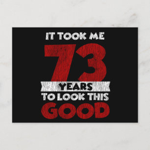 Carte Postale Cadeau d'anniversaire drôle de 73 ans vintage