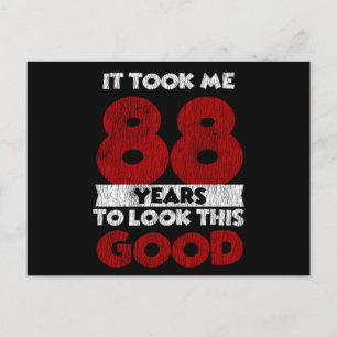 Carte Postale Cadeau d'anniversaire drôle de 88 ans