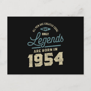 Carte Postale Cadeau d'anniversaire Légendes depuis 1954