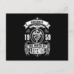 Carte Postale Cadeau d'anniversaire   Novembre 1959 La Naissance