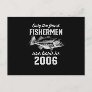 Carte Postale Cadeau d'anniversaire Pêcheur Pêche 2006