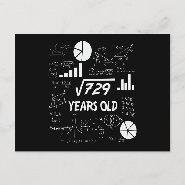 Carte Postale Cadeau d'anniversaire pour professeur de mathémati (Devant)