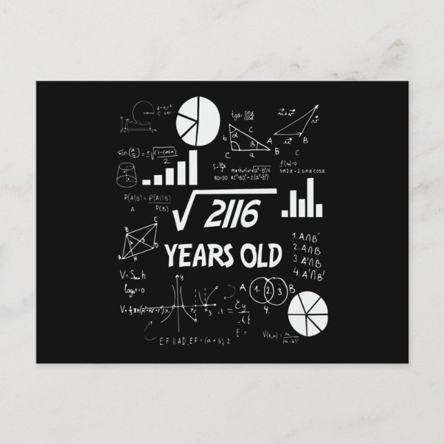 Carte Postale Cadeau d'anniversaire pour professeur de mathémati (Devant)