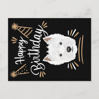 Carte Postale Cadeau d'anniversaire West Highland Terrier