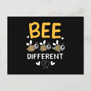 Carte Postale Cadeau d'apiculteur Abeille Différente