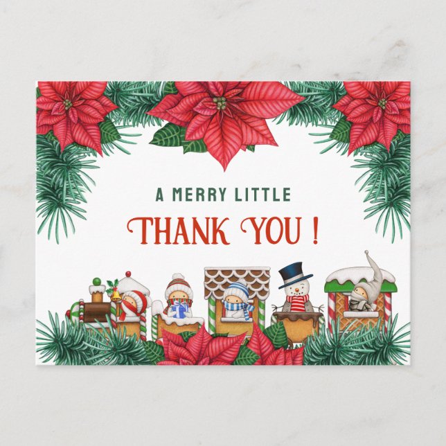 Carte Postale Cadeau de Bébé Joyeux Petit D'hiver Personnalisé M (Devant)