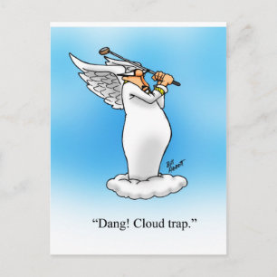 Carte Postale Cadeau de caricature Angel Humour paradisiaque !