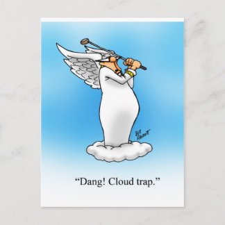 Carte Postale Cadeau de caricature Angel Humour paradisiaque !
