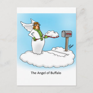 Carte Postale Cadeau de caricature de Humour paradisiaque Angel!