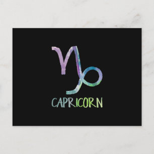 Carte Postale Cadeau de chèvre de mer Astrologie Symbole du zodi