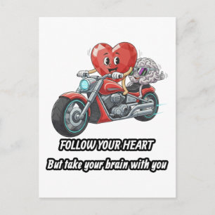 Carte Postale cadeau de citation de relation spirituelle cœur fa