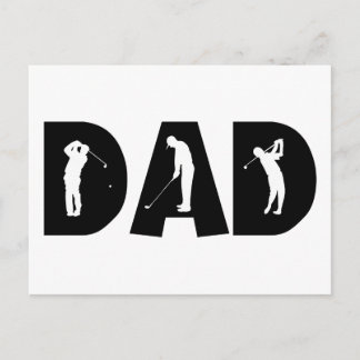 Carte Postale Cadeau de golf papa