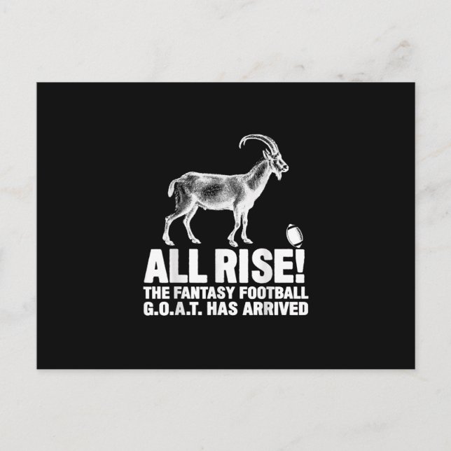 Carte Postale Cadeau de la chèvre de football fantastique de cha (Devant)