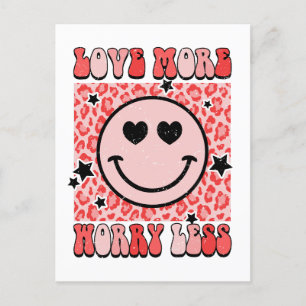Carte Postale Cadeau de la Saint-Valentin   Aimez plus, inquiéte