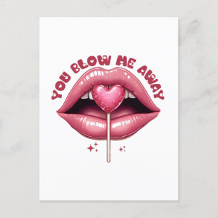 Carte Postale Cadeau de la Saint-Valentin Vous me soufflez loi
