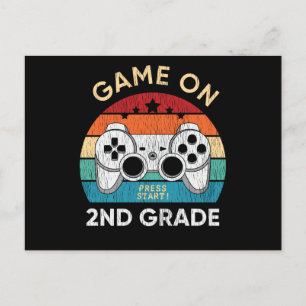 Carte Postale Cadeau de rentrée scolaire pour enfant de 2e année