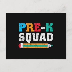 Carte Postale Cadeau de rentrée scolaire pour l'équipe de pré-ma