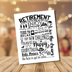 Carte Postale Cadeau de retraite du patron voyage