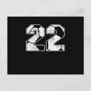 Carte Postale Cadeau de sport pour la célébration des 22 ans de 