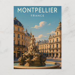 Carte Postale Cadeau de voyage pour la ville méditerranéenne de