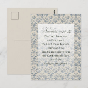 Carte Postale Cadeau d'encouragement chrétien Philippiens 4:6-7