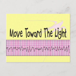 Carte Postale Cadeau d'infirmière de l'ICU—Design de bande EKG H