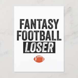Carte Postale Cadeau drôle de perdant de football fantastique