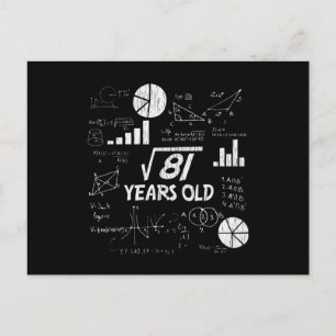 Carte Postale Cadeau drôle rétro pour 9ème anniversaire pour les