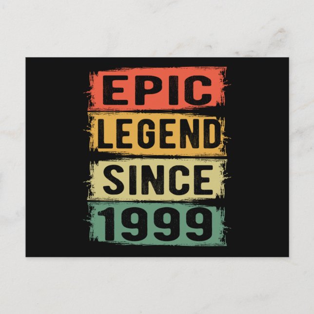 Carte Postale Cadeau épique pour les 26 ans Légende d'anniversai (Devant)