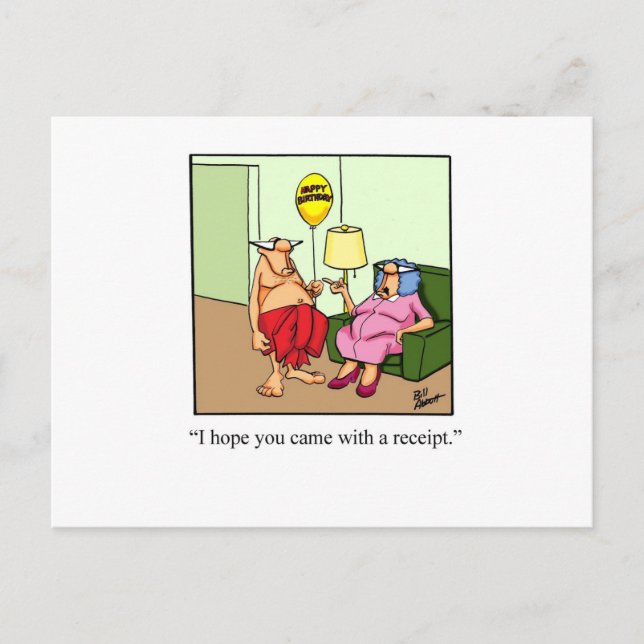 Carte Postale Cadeau hilarant d'amour ! (Devant)