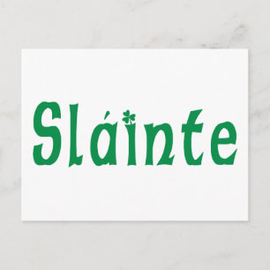 Carte Postale Cadeau irlandais Slainte