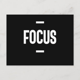Carte Postale Cadeau motivé par l'entrepreneur - Focus