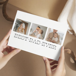 Carte Postale Cadeau photo moderne en collage et gris pour le me