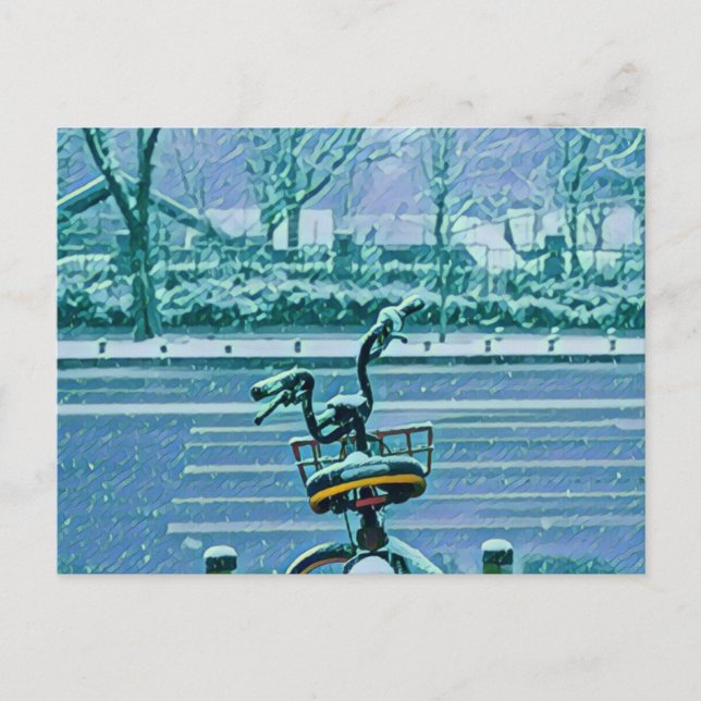 Carte Postale Cadeau pour amateur de vélo (Devant)