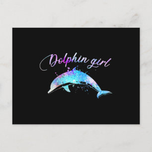 Carte Postale Cadeau pour amoureux de dauphins Fille dauphin g