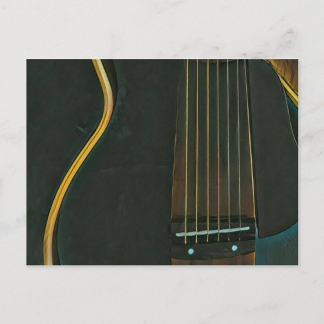 Carte Postale Cadeau pour bassiste (Devant)